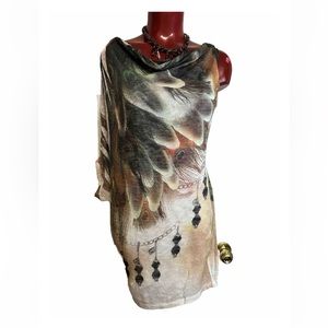 MISOPE MULTI-COLOR SEXY LIGHT SWEATER KNIT TOP SML